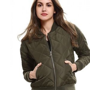 Wishlist Olive Army Green Bomber Jacket M
